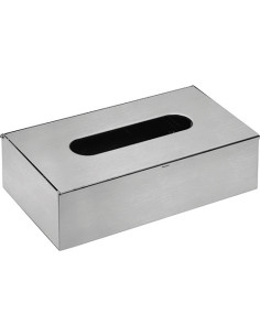 Paper tissue dispenser, stainless steel, matt