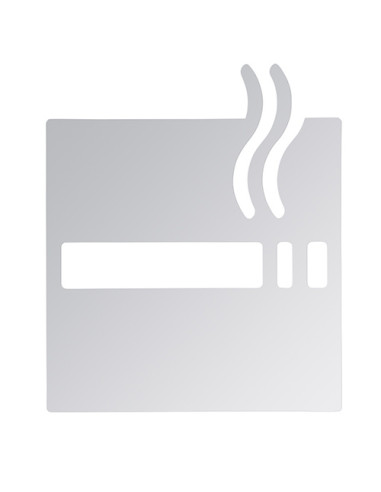 Pictogram - Smoking, square, polished