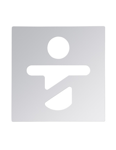 Pictogram - Baby changing room, square, polished