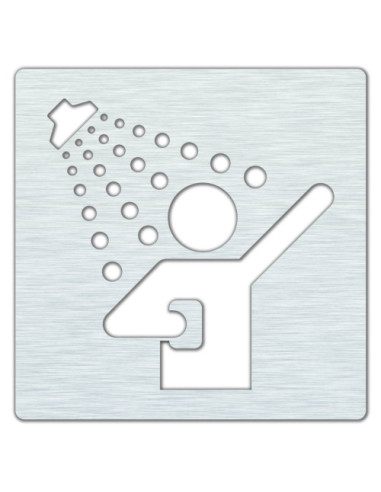 Pictogram - Shower, square, matt