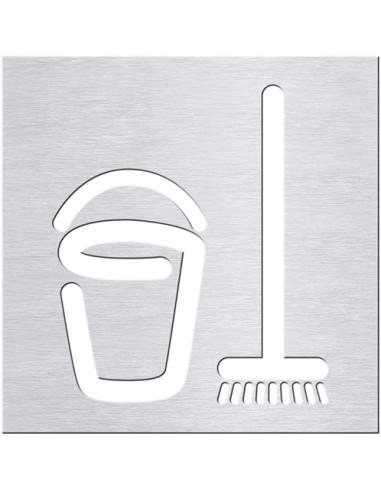 Pictogram - Cleaning room, square, matt