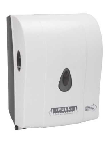 Paper towel dispenser „Autocut“, 410 mm, plastic, white