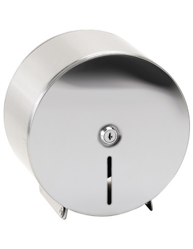 Jumbo-roll toilet paper dispenser, ø 200 mm, polished