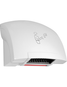 Automatic hand dryer, 1800 W, plastic, white