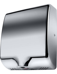 Automatic hand dryer, 1000 W, HEPA filter, stainless steel, polished