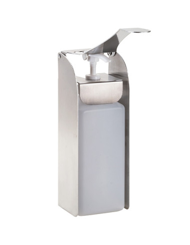 Lever soap dispenser 1000 ml, stainless steel/plastic, matt