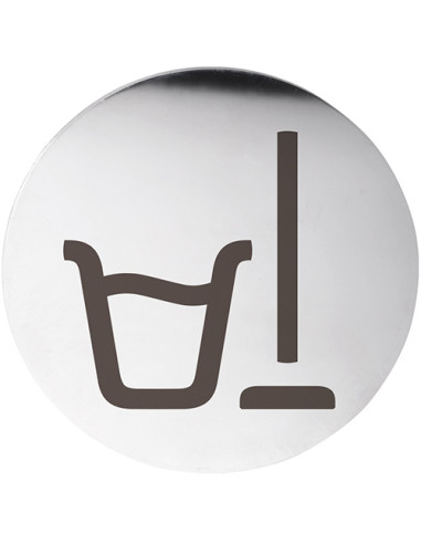 HOME: Pictogram – Cleaning room, circle, polished