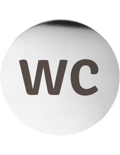 HOME: Pictogram – WC, circle, polished