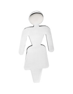 HOME: Pictogram – Ladies\' toilet, polished