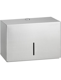 Paper towel dispenser, stainless steel, matt