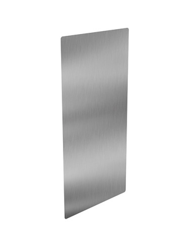 Splash guard for hand dryer for sticking, stainless steel, brushed