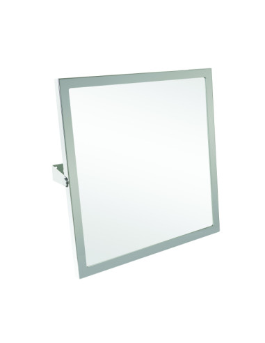 HELP: Tilting mirror, 600 x 600 mm, stainless steel, polished