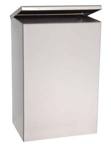 Wall mounted waste bin, 6 l, stainless steel, matt