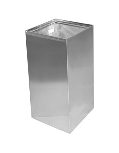 Waste bin, 25 l, stainless steel, matt