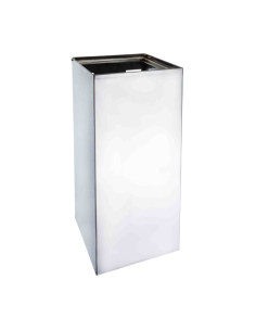 Wall mounted waste bin, 45 l, stainless steel, polished