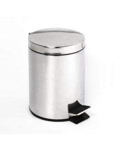 Waste bin, 12 l, stainless steel, polished