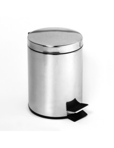 Waste bin, 30 l, stainless steel, polished