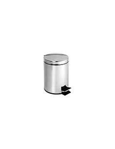 Waste bin, 40 l, stainless steel, polished