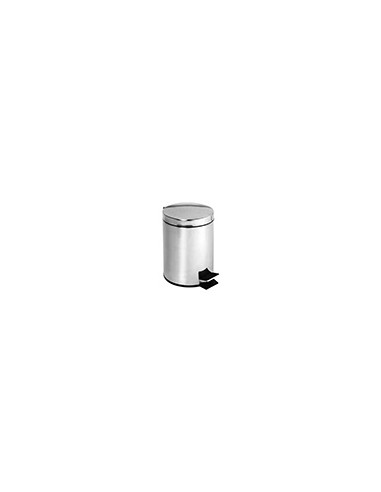 Waste bin, 40 l, stainless steel, polished