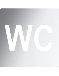 Pictogram - WC, square, polished