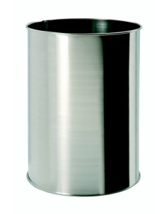 Waste bin, 9 l, stainless steel, matt