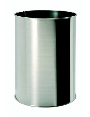 Waste bin, 9 l, stainless steel, matt