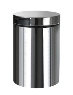 Wall mounted waste bin, 3 l, stainless steel, polished