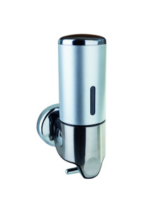 Soap dispenser 500 ml, stainless steel/plastic, matt