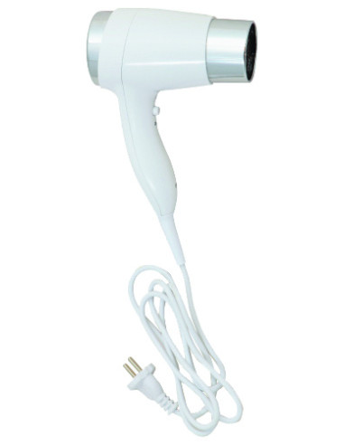 Hair dryer without holder, straight cable, white