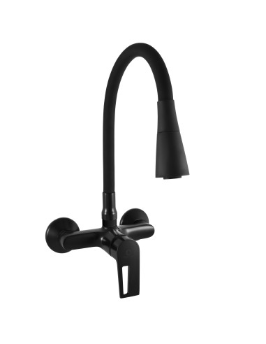 Sink lever mixer with flexible spout COLORADO BLACK MATT - Barva černá matná,Rozměr 100 mm