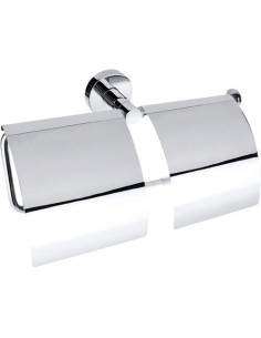 OMEGA: Double toilet paper holder with cover