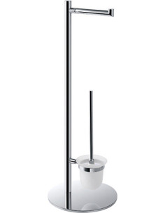 OMEGA: Free standing toilet paper and toilet brush holder