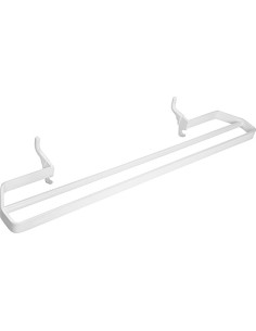 RAWELL: Radiator double towel holder, 320 mm, white