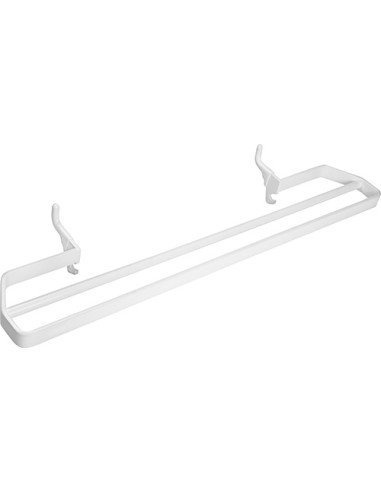 RAWELL: Radiator double towel holder, 320 mm, white