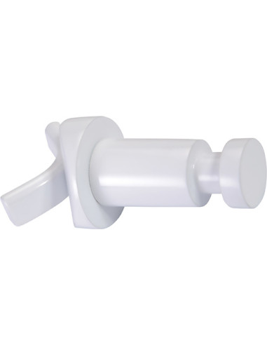 RAWELL: Radiator single robe hook, white