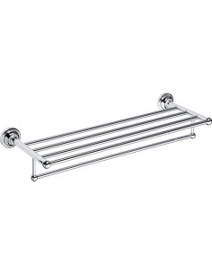 RETRO chrome: Towel holder with rail, 605 mm