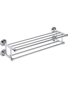 RETRO chrome: Towel rack with rail, 605 mm