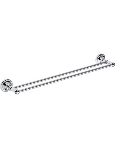 RETRO chrome: Double towel holder, 600 mm