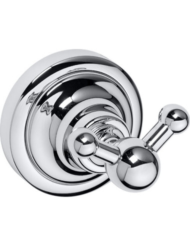 RETRO chrome: Double robe hook