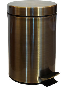 RETRO bronze: Waste bin, 3 l