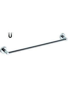 RAWELL: Magnetic towel holder, 496 mm, polished