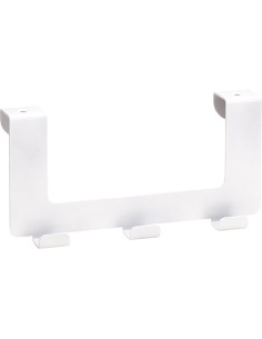 WHITE: Hanger for door, 3 hooks