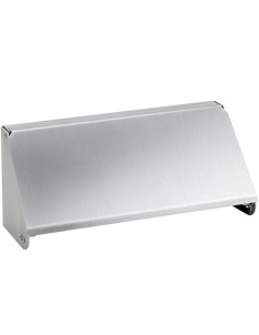 Double toilet paper holder, stainless steel, matt