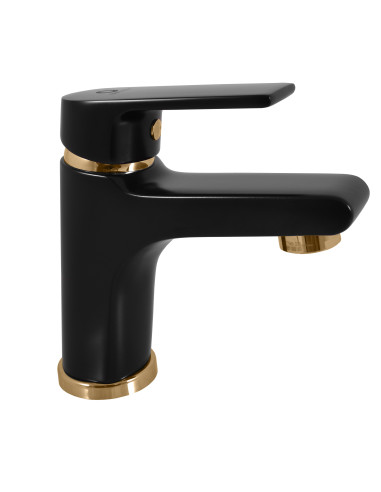 Washbasin faucet  COLORADO BLACK MATT/GOLD - Barva černá matná/zlato,Rozměr 3/8''