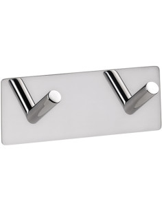 EASY: Hanger with 2 hooks, polished