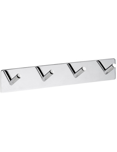 EASY: Hanger with 4 hooks, polished