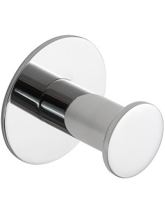 EASY: Single robe hook, polished