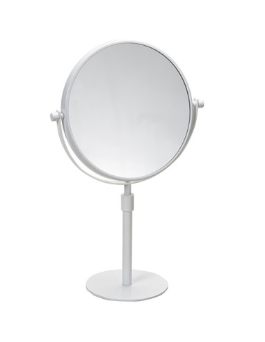 WHITE: Cosmetic bath mirror Ø200 mm telescopic