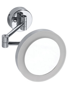 Cosmetic mirror with LED lighting, ø 200 mm