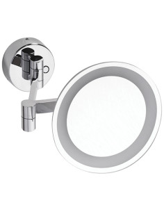 Cosmetic mirror with LED lighting, ø 210 mm